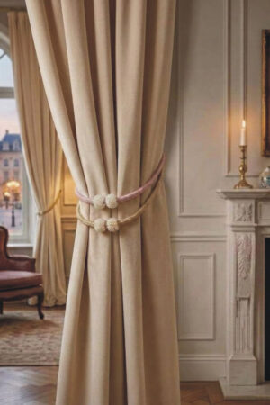 Curtain magnet tie