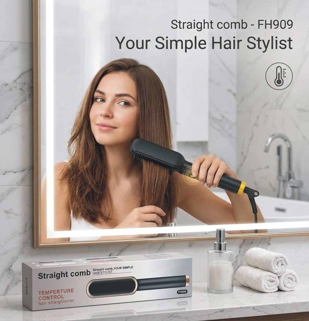 Hot straight comb